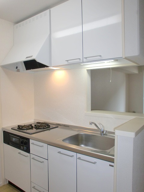 キッチン　★グリル付きガス２口システムキッチン★