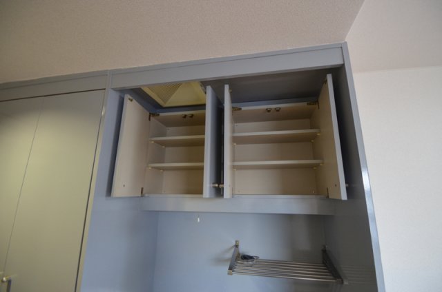 収納　キッチン上部の収納です☆