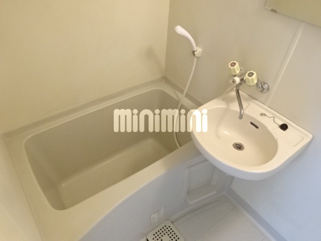 バス・シャワールーム　洗面台付きの浴室です