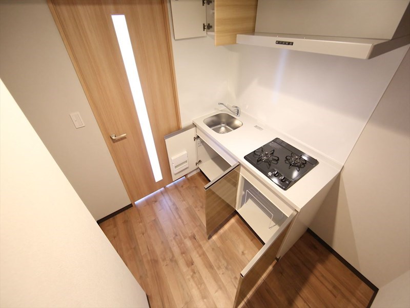 キッチン　システムキッチン（ガス2口コンロ付）