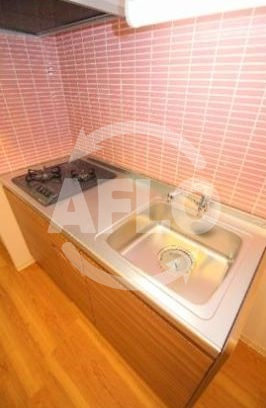 キッチン　コーラルポワント難波WEST　ガス2口コンロシステムキッチン