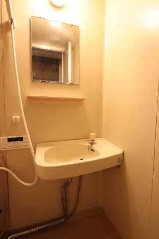 洗面設備　※同タイプの別の部屋の写真です。