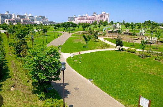 公園　小松川緑地（公園）まで680m