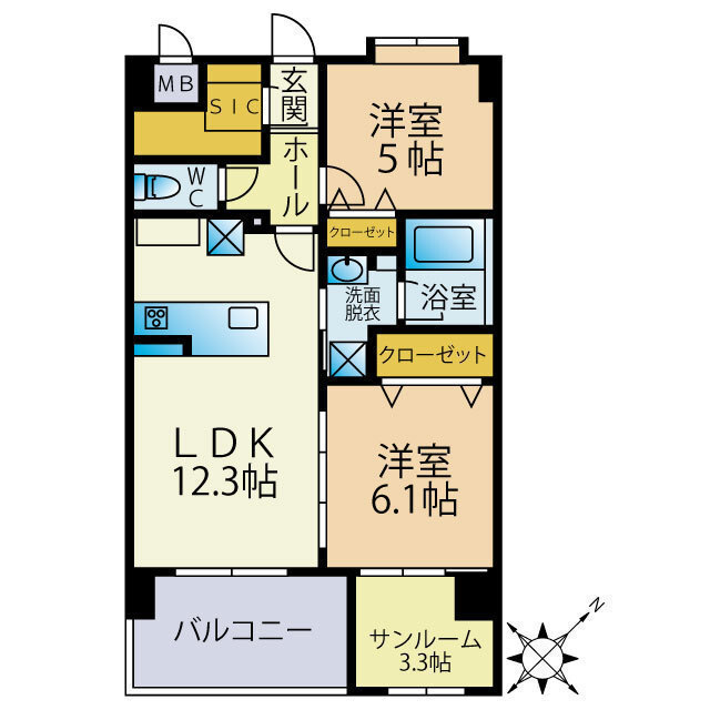 Sun・Blesso塩原の間取り写真