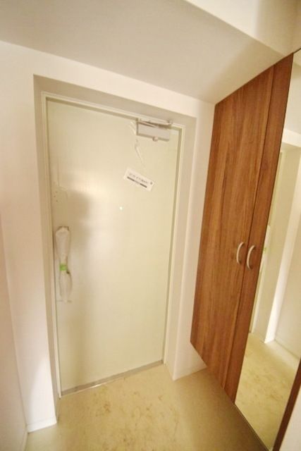 玄関　靴を収納できます