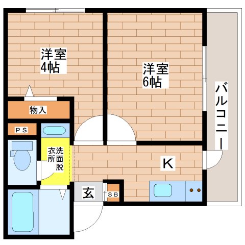 金沢マンションの間取り写真