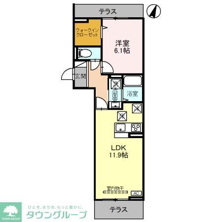 ノーブルヴィラ錦町Iの間取り写真