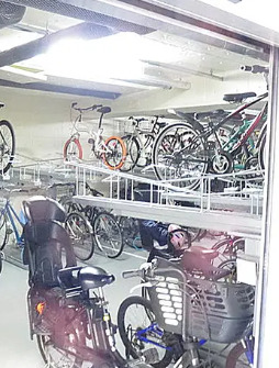 駐車場　駐輪場です
