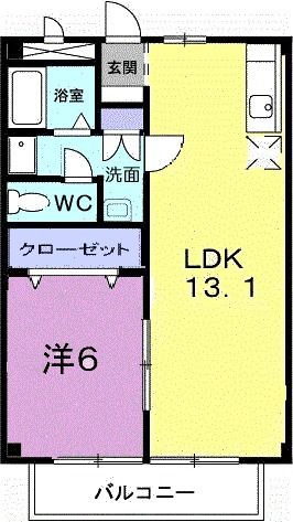サンハイムKIIの間取り写真