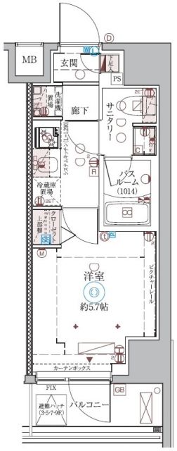 クレヴィスタ品川西大井IIの間取り写真
