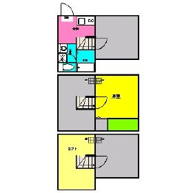 地下鉄箱崎線 千代県庁口駅 徒歩6分 2階建 築18年の間取り写真