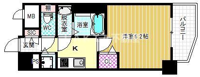 プレサンス大阪ゲートシティの間取り写真