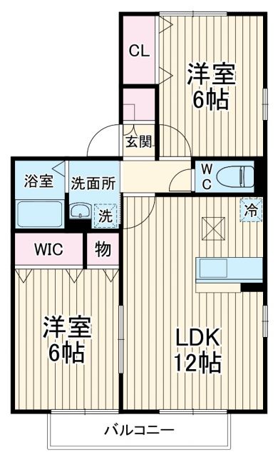 アドラーブル Iの間取り写真