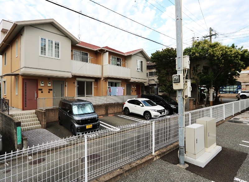 建物外観　お洒落な外観の1LDK物件です！