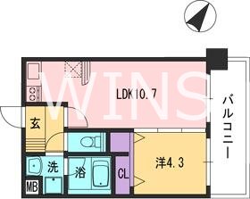 地下鉄空港線 東比恵駅 徒歩14分 10階建 築18年の間取り写真