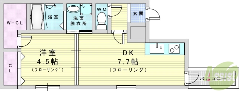 フジパレス瑞光11番館の間取り写真