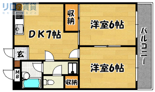 第12高光マンションの間取り写真