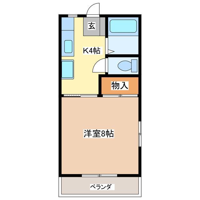 宝積寺コーポの間取り写真