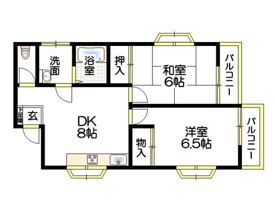 ハイツヒロの間取り写真