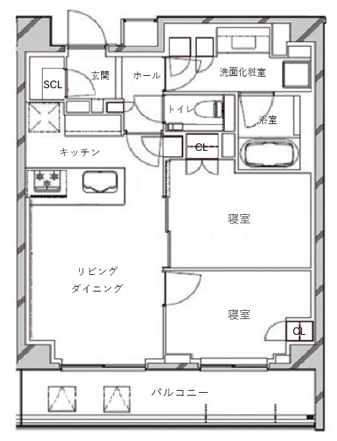 RISING SUN恵比寿二丁目の間取り写真