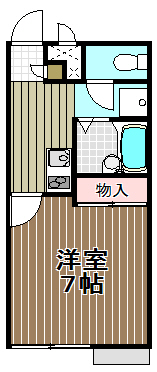 レオパレスタークの間取り写真