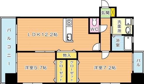 レジェンド砂津の間取り