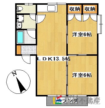 田隈コーポの間取り