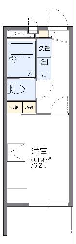 レオパレスリラティブ萩原IIの間取り