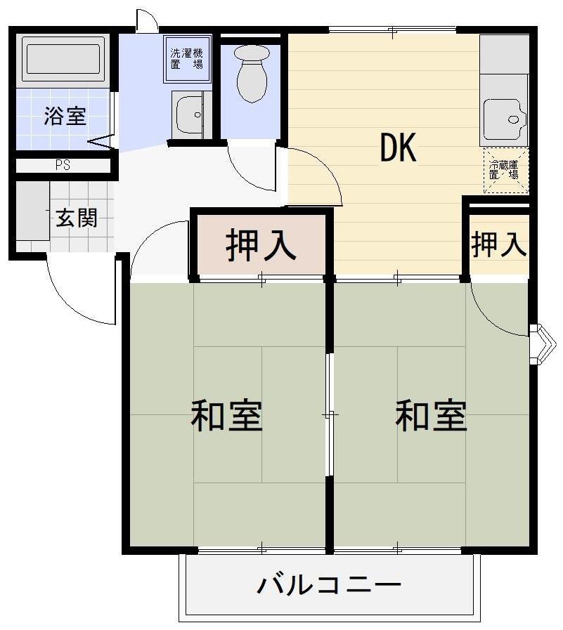 ＯＯＳＡＷＡハイツの間取り