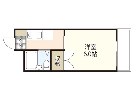 広島市安芸区船越のマンションの間取り