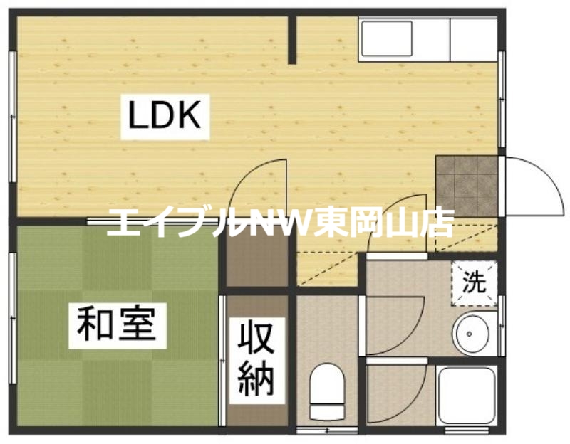 平岡コーポの間取り