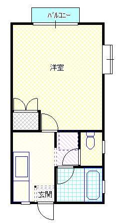 新発田市舟入町のアパートの間取り