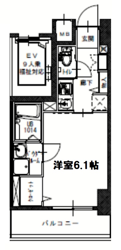 S-RESIDENCE南堀江の間取り