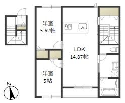 フライハイト　Ａの間取り