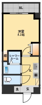 長崎市泉のマンションの間取り