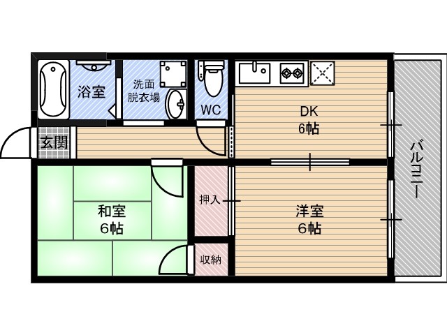 菊千マンション（キクセンマンション）の間取り