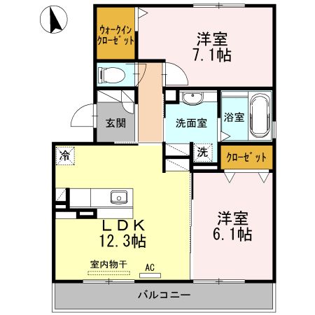 ヴェルドミール辻の間取り