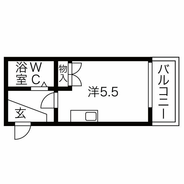 コスモ川名の間取り