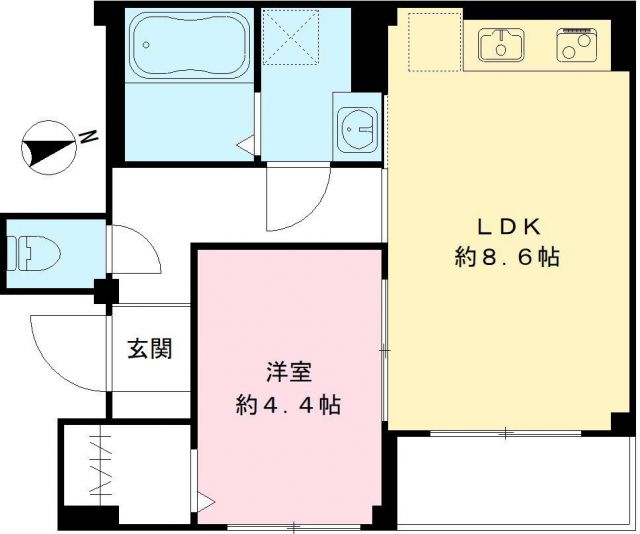 豊橋市新本町のアパートの間取り