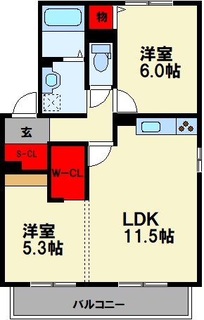 ホリーランドIIの間取り