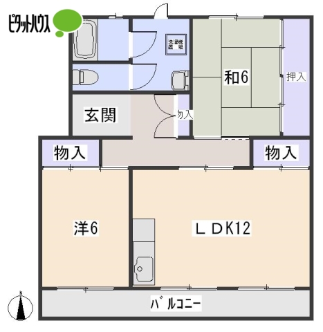 サンワード大友の間取り