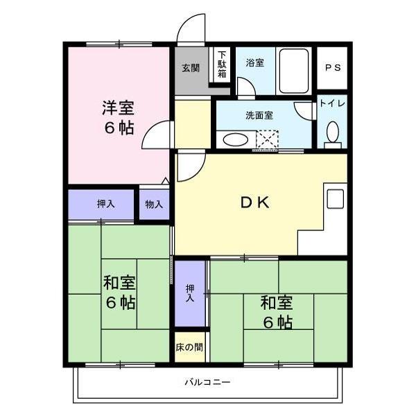 カーサヌーヴォ三国ヶ丘の間取り