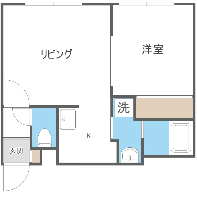 メイフェアコート菊水の間取り