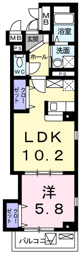 アバンシェル住吉橋の間取り