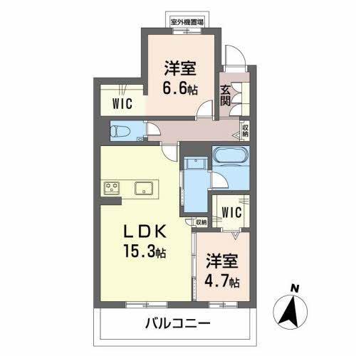 シャーメゾン星越の間取り