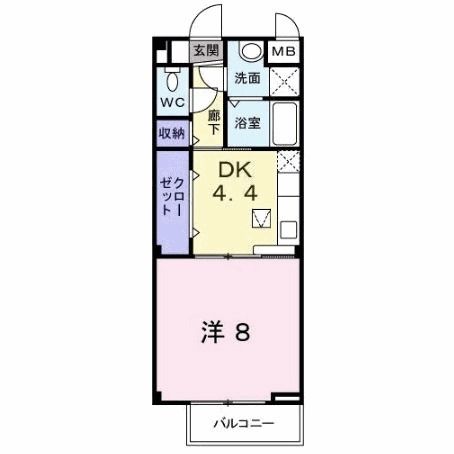 北九州市門司区旧門司のアパートの間取り