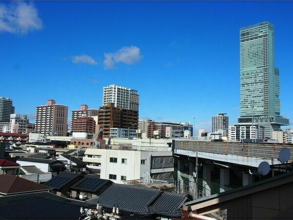 【大阪市阿倍野区阪南町のマンションの眺望】