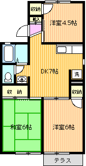 セジュール小俣の間取り