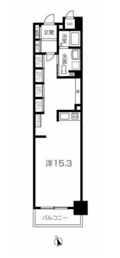 【キャッスルコート西新町の間取り】