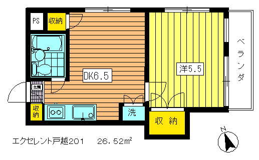 エクセレント戸越の間取り